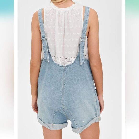 We The Free Light Blue Denim Romper Size S - Picture 14 of 14